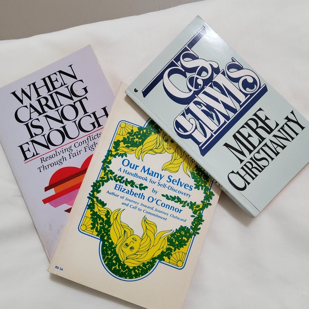 Faith self-help Vintage Pre-owned book bundle of 3